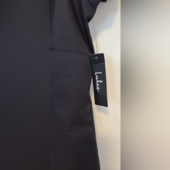 Lulus Whatever You Like Black Short Sleeve Mini Dress NWT , sz medium - Picture 9 of 11